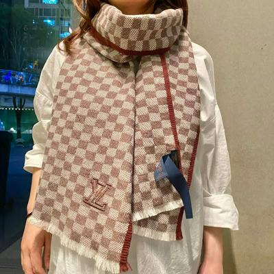 LV爆款上LV独家牛货高端品质棋盘格编织工艺围批发