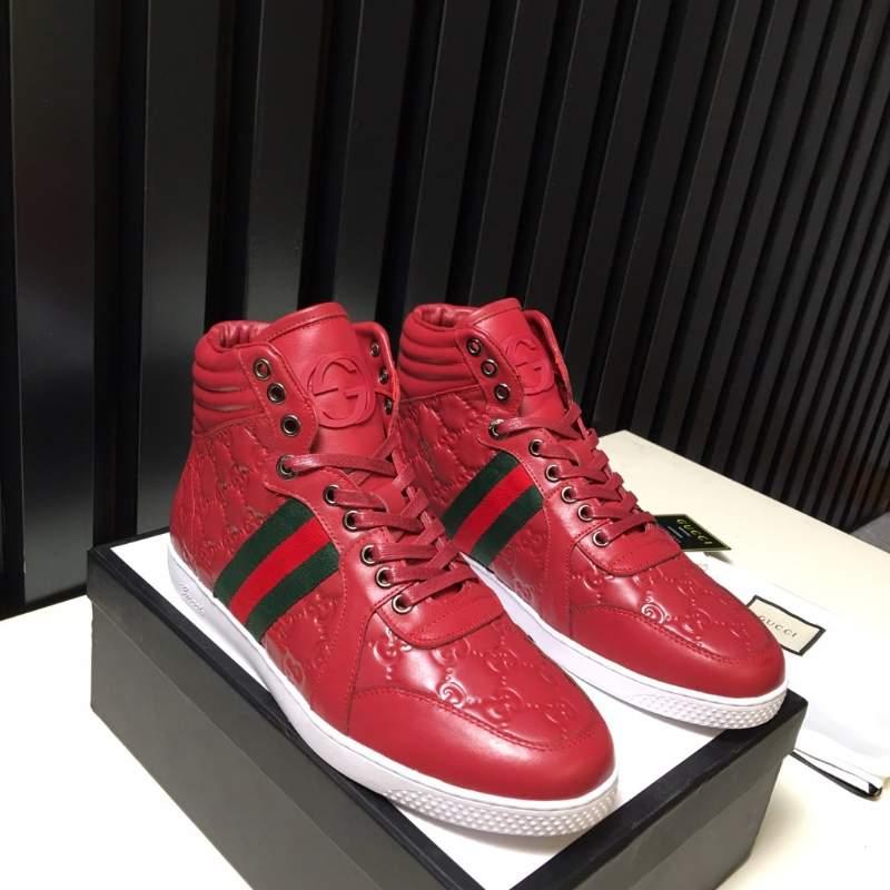 gucci 古驰 高帮男鞋最新款官网同步原版楦型